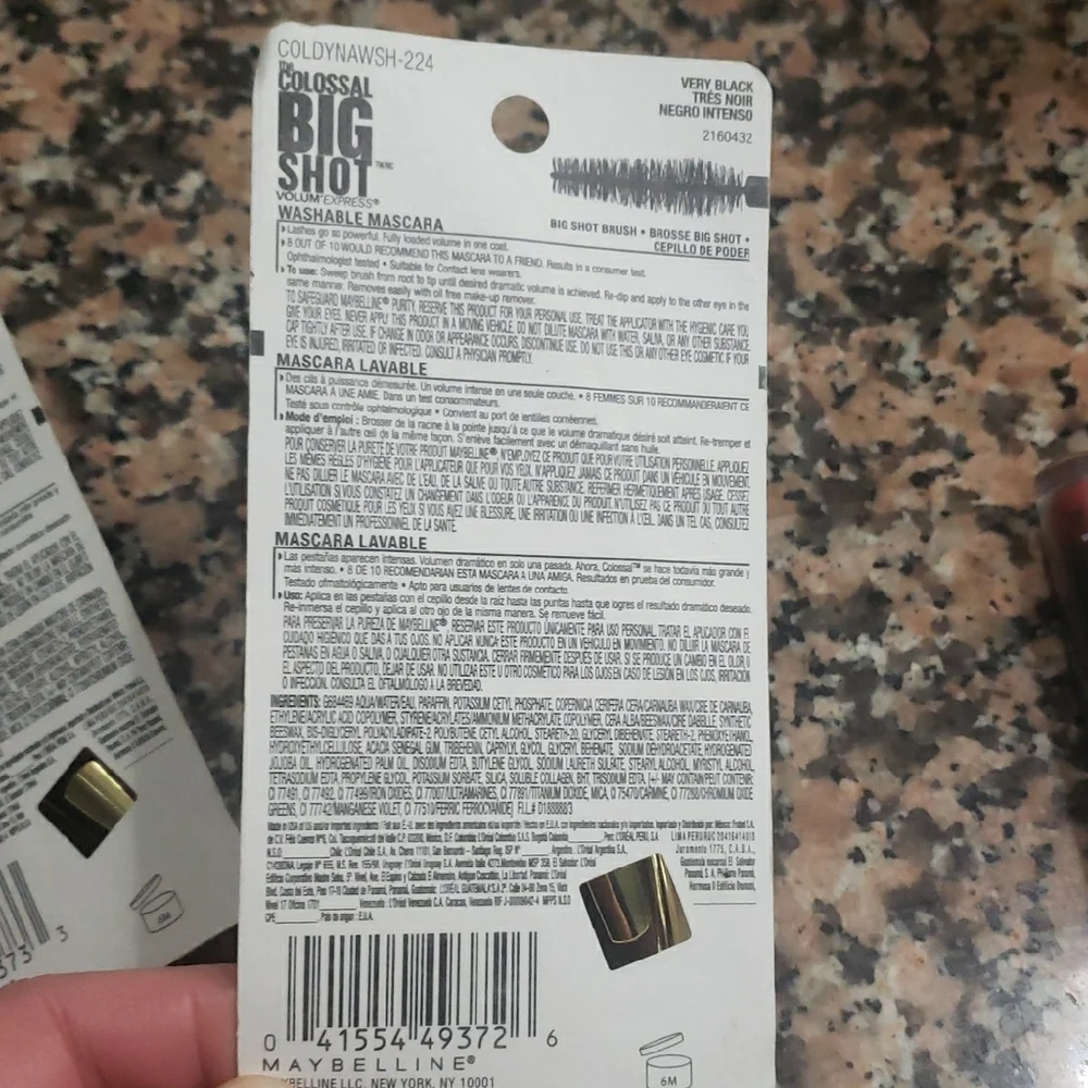 Maybelline Colossal Big Shot Volume Express Mascara - Gold and Purple